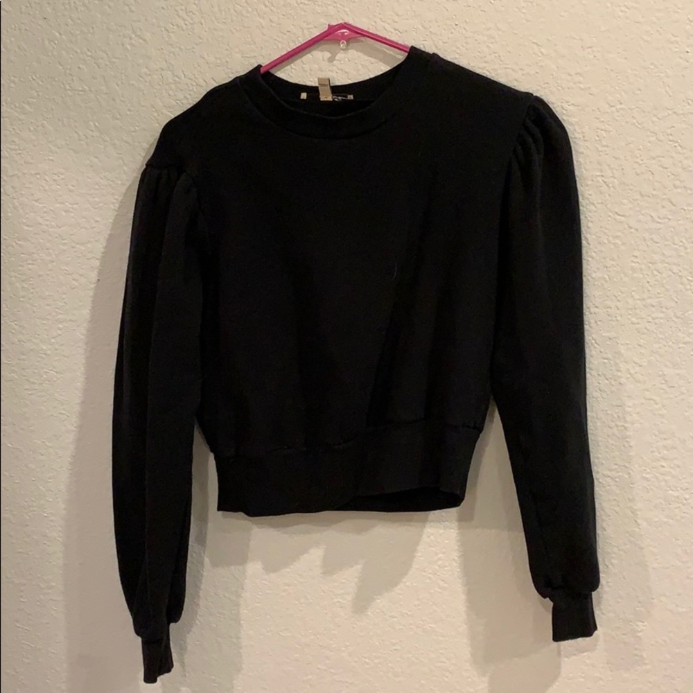 plain black sweater